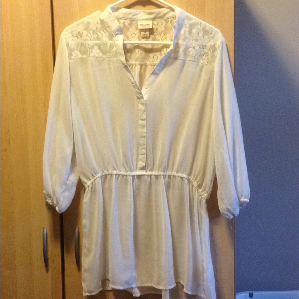 Cream lace blouse